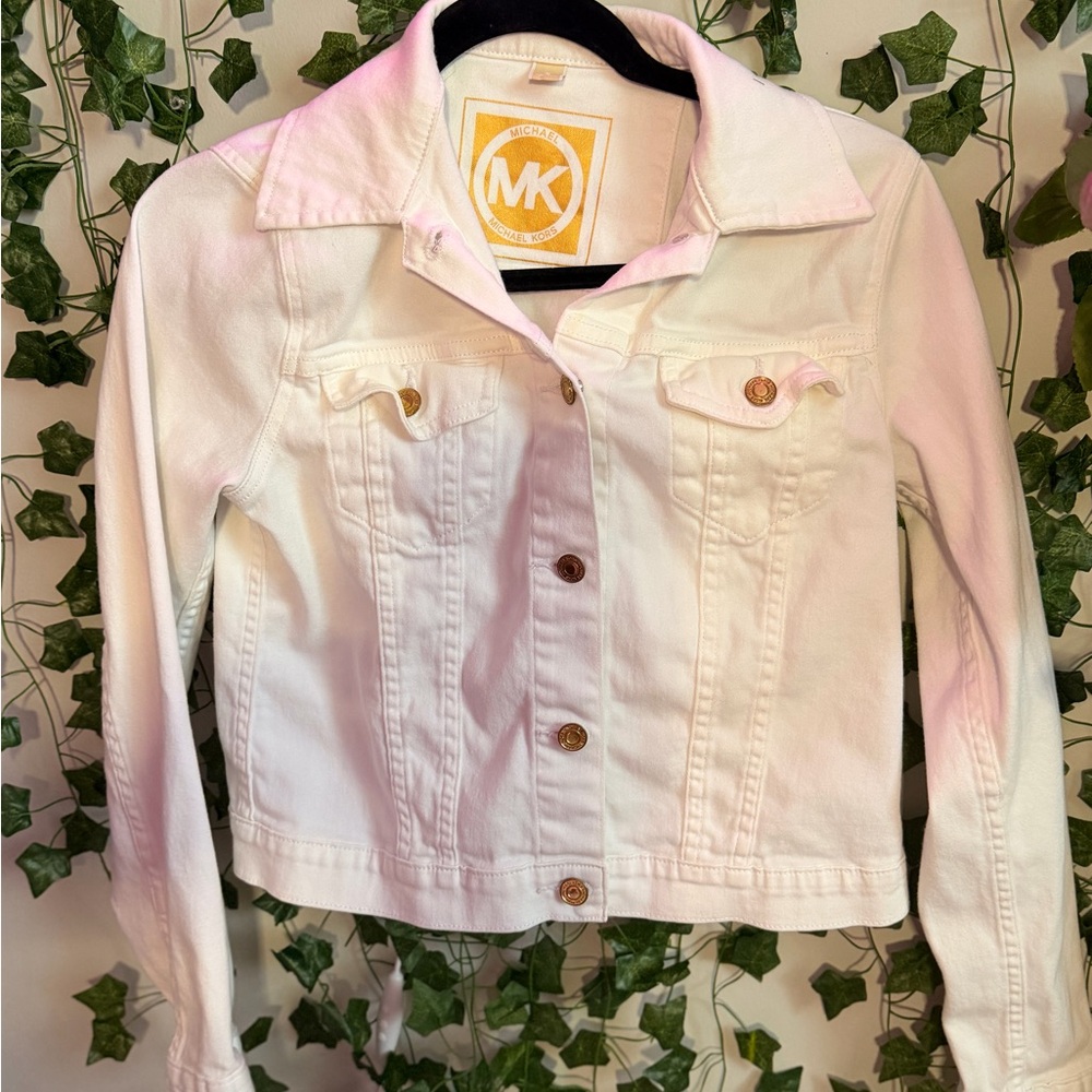 Michael Kors Women's White Jean Jacket